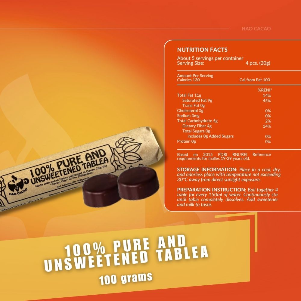 Pure Unsweetened Tablea