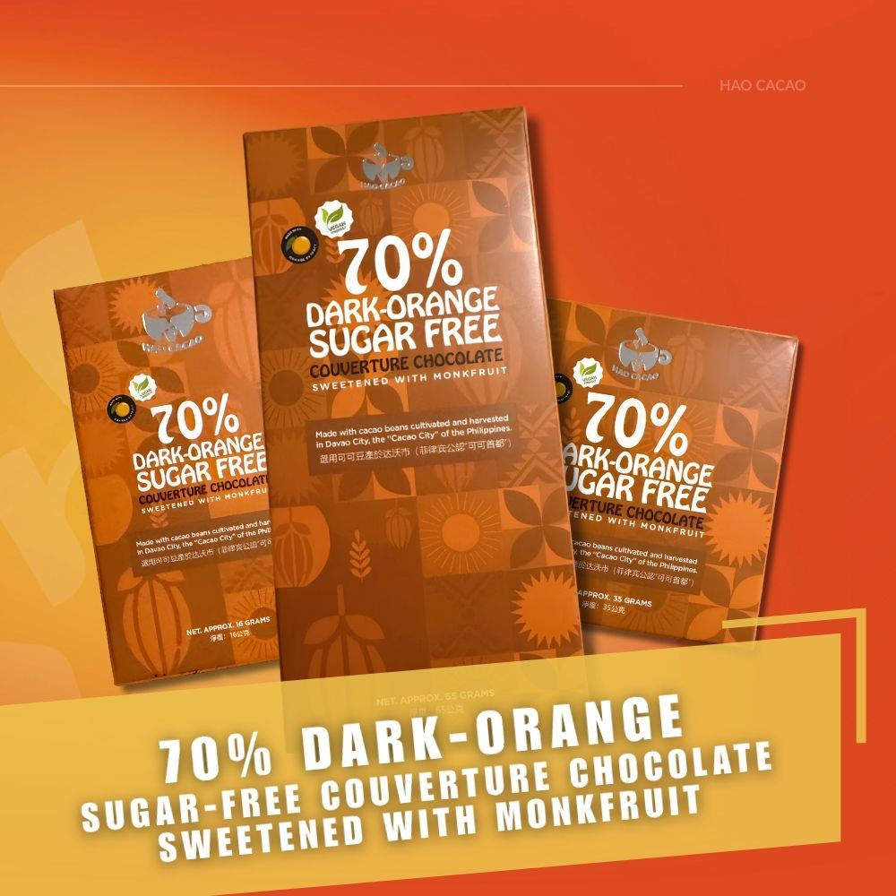 70% Sugar-Free Dark Orange Chocolate