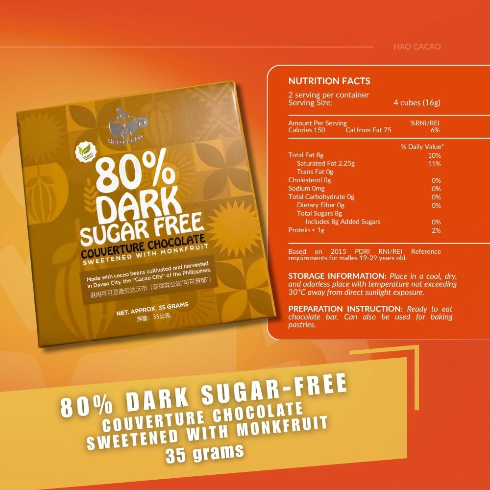 80% Sugar-Free Dark Chocolate