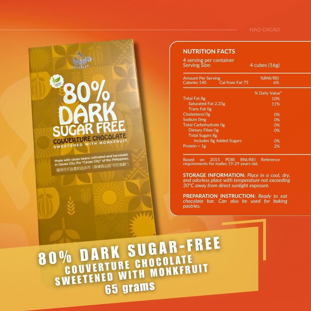 80% Sugar-Free Dark Chocolate
